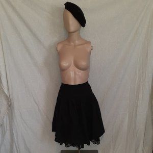 forever 21 high waist midi with lace underlay